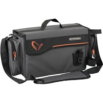 Savage Gear Lure Specialist Shoulder Bag L Sac de pêche avec 2 boîtes de pêche 16 x 40 x 22 cm, gris, Sportif Savage Gear Lure Specialist Shoulder Bag L Sac de pêche avec 2 boîtes de pêche 16 x 40 x 22 cm, gris, Sportif