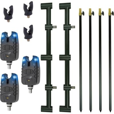 EUROCATCH Buttes de banc Barres buzzer Détecteurs coq Support canne pêche Carpe (Fixe, 3-rod) EUROCATCH Buttes de banc Barres buzzer Détecteurs coq Support canne pêche Carpe (Fixe, 3-rod)