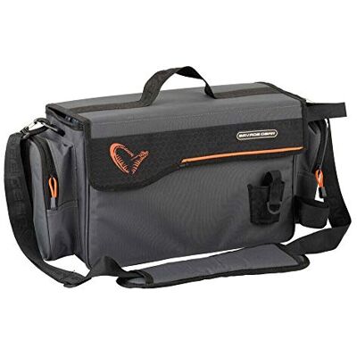 Savage Gear Lure Specialist Shoulder Bag L Sac de pêche avec 2 boîtes de pêche 16 x 40 x 22 cm, gris, Sportif Savage Gear Lure Specialist Shoulder Bag L Sac de pêche avec 2 boîtes de pêche 16 x 40 x 22 cm, gris, Sportif