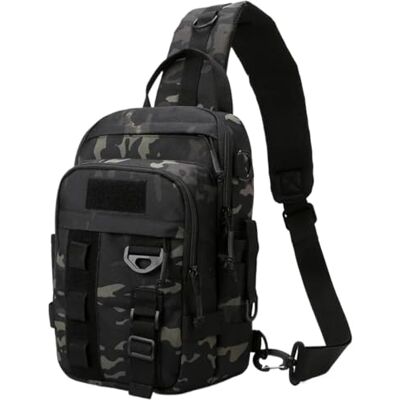 ZIHDKE Sacs de pêche pour leurres de pêche, sac de voyage étanche, sac à bandoulière, sac de rangement utilitaire, boîte de pêche, sac pour la randonnée et la chasse, noir/vert, One Size ZIHDKE Sacs de pêche pour leurres de pêche, sac de voyage étanche, sac à bandoulière, sac de rangement utilitaire, boîte de pêche, sac pour la randonnée et la chasse, noir/vert, One Size
