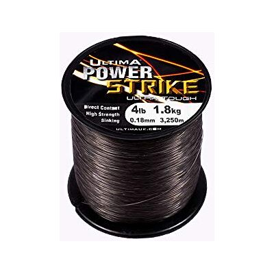 ULTIMA Power Strike Ligne Pêche des Poissons Prédateurs-Bobine de 115gr pour Hommes, Gris Brun, 0.20mm-4.0lb/1.8kg ULTIMA Power Strike Ligne Pêche des Poissons Prédateurs-Bobine de 115gr pour Hommes, Gris Brun, 0.20mm-4.0lb/1.8kg