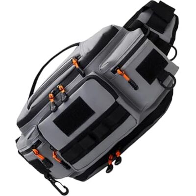 Uqezagpa Sac de rangement pour leurres de pêche Grande capacité Sac à bandoulière unique multifonction Sac à bandoulière réglable Uqezagpa Sac de rangement pour leurres de pêche Grande capacité Sac à bandoulière unique multifonction Sac à bandoulière réglable