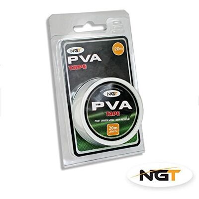 NGT 20 mètres de ruban PVA pour la pêche à la carpe/grossière NGT 20 mètres de ruban PVA pour la pêche à la carpe/grossière