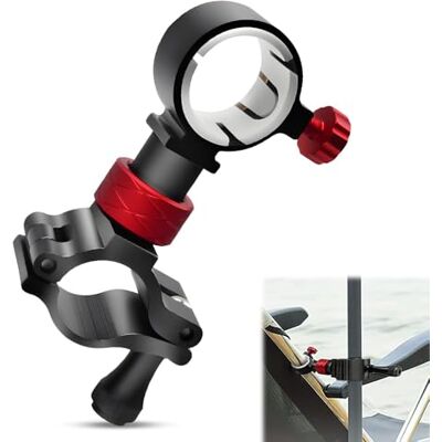 Udbrud Support d'alliage d'aluminium pour parasol de balcon, balustrade de bateau et accessoire pour chaise de pêche, support de parapluie, pince pour boîte de pêche Udbrud Support d'alliage d'aluminium pour parasol de balcon, balustrade de bateau et accessoire pour chaise de pêche, support de parapluie, pince pour boîte de pêche