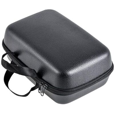 MiOYOOW Sac pour moulinet de pêche, étui de protection en cuir PU avec fermeture éclair et sangle pour moulinets, moulinets de tambour, moulinets de radeau, L MiOYOOW Sac pour moulinet de pêche, étui de protection en cuir PU avec fermeture éclair et sangle pour moulinets, moulinets de tambour, moulinets de radeau, L