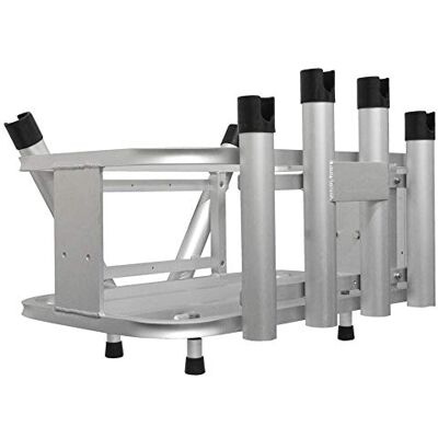 Extreme Max 3005.4257 Support combiné pour cannes à pêche et glacière en aluminium pour jet ski, moto nautique et pêche, compatible avec les supports de bidons de carburant RotoPax. Extreme Max 3005.4257 Support combiné pour cannes à pêche et glacière en aluminium pour jet ski, moto nautique et pêche, compatible avec les supports de bidons de carburant RotoPax.