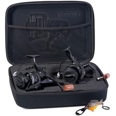 Anaconda Magist BTR-6000 BlackBox LE Lot de 2 moulinets de pêche à la carpe BigPit Coffret cadeau idéal pour offrir avec un décapsuleur exclusif (Beauty Carp) Noir mat Anaconda Magist BTR-6000 BlackBox LE Lot de 2 moulinets de pêche à la carpe BigPit Coffret cadeau idéal pour offrir avec un décapsuleur exclusif (Beauty Carp) Noir mat