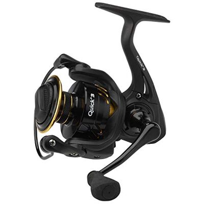 DAM Quick 3, visreel, spinhaspel, allroundvisserij, hoge-snelheidshaspel voor soepele en krachtige prestaties, unisex, zwart, 2000 DAM Quick 3, visreel, spinhaspel, allroundvisserij, hoge-snelheidshaspel voor soepele en krachtige prestaties, unisex, zwart, 2000
