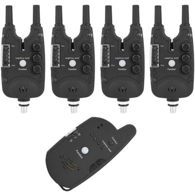 Zerone 4 + 1 Indicateur D'alarme De Pêche À La Carpe, 4 Lanceurs Et 1 Récepteur Fish Finder Alerte Sonore Alarme Accessoires De Pêche Zerone 4 + 1 Indicateur D'alarme De Pêche À La Carpe, 4 Lanceurs Et 1 Récepteur Fish Finder Alerte Sonore Alarme Accessoires De Pêche