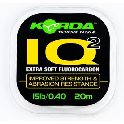 Korda IQ Extra Soft Fluorocarbon Hooklink 15lb Korda IQ Extra Soft Fluorocarbon Hooklink 15lb