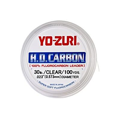 Yo-Zuri H.D. Carbone Ligne de pêche en fluorocarbure, HD 80LB CL, Claire, 80-Pound/30-Yard Yo-Zuri H.D. Carbone Ligne de pêche en fluorocarbure, HD 80LB CL, Claire, 80-Pound/30-Yard