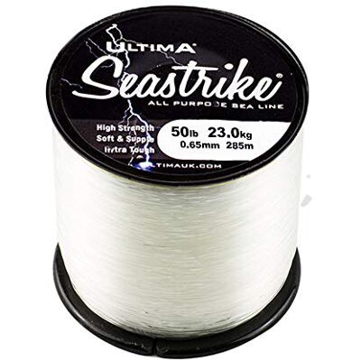 ULTIMA Seastrike Ligne de Pêche Fort-Bobine de 115gr Unisex-Adult, Transparent, 0.70mm-50.0lb/23.0kg ULTIMA Seastrike Ligne de Pêche Fort-Bobine de 115gr Unisex-Adult, Transparent, 0.70mm-50.0lb/23.0kg