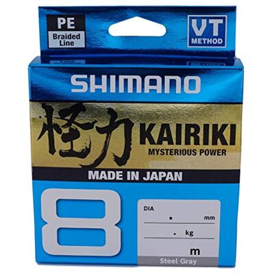 Shimano KAIRIKI 8 150MT Gris Acier - Ligne de Pêche Shimano KAIRIKI 8 150MT Gris Acier - Ligne de Pêche