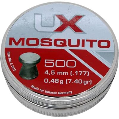 Umarex Mosquito Diabolos calibre 4,5 mm, 500 pièces. Umarex Mosquito Diabolos calibre 4,5 mm, 500 pièces.