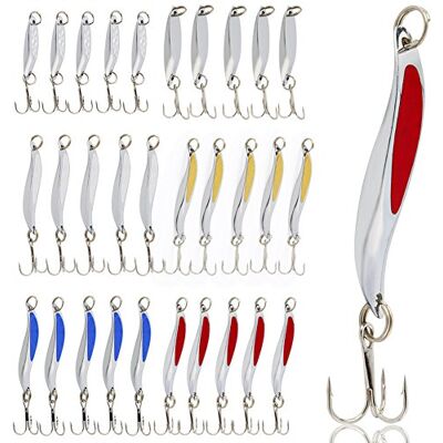 Sougayilang Leurres de pêche, leurres de pêche moulés, parfaits pour la pêche à la perche, au crappie, à la truite, au bar, au brochet, au musqué, au doré jaune, au saumon, au striper et plus encore Sougayilang Leurres de pêche, leurres de pêche moulés, parfaits pour la pêche à la perche, au crappie, à la truite, au bar, au brochet, au musqué, au doré jaune, au saumon, au striper et plus encore