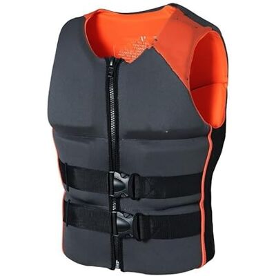 PFHKTO Veste De Kayak Unisexe Haute Flottaison Portable avec Sangles Réglables pour Pêche à La Mouche Canotage Drifting Sports Nautiques(Orange,XX-Large) PFHKTO Veste De Kayak Unisexe Haute Flottaison Portable avec Sangles Réglables pour Pêche à La Mouche Canotage Drifting Sports Nautiques(Orange,XX-Large)