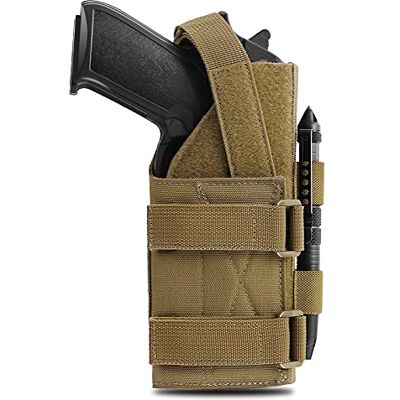 ACEXIER Universal Tactical Molle Pistolet Pistolet Holster Réglable Pistolet Holster pour 9mm G 1911 G17 18 19 26 34, Ruger LCP, Beretta ACEXIER Universal Tactical Molle Pistolet Pistolet Holster Réglable Pistolet Holster pour 9mm G 1911 G17 18 19 26 34, Ruger LCP, Beretta
