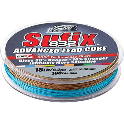 Sufix 832 Lead Core 8,2 kg, mesuré, multicolore Sufix 832 Lead Core 8,2 kg, mesuré, multicolore
