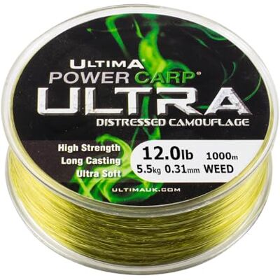 ULTIMA Power Ultra Carp Fishing Line, Weed, 12 ULTIMA Power Ultra Carp Fishing Line, Weed, 12