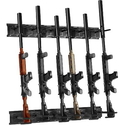VEVOR Étagère de rangement pour armes à 6 fusils Accessoires pour fusils et fusils de chasse Support d'armes dans l'armoire Support pour fusils de chasse Capacité de poids de 81,6 kg VEVOR Étagère de rangement pour armes à 6 fusils Accessoires pour fusils et fusils de chasse Support d'armes dans l'armoire Support pour fusils de chasse Capacité de poids de 81,6 kg