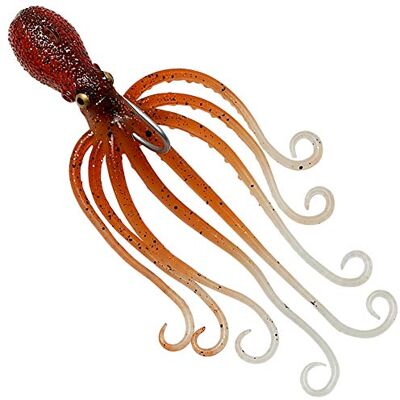 Savage Gear 3D Octopus Brown Glow 10cm Savage Gear 3D Octopus Brown Glow 10cm