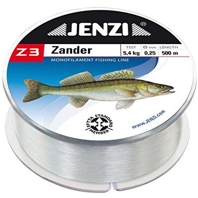 Jenzi Z3 Line Sandre avec image de poisson 0,28 mm 500 m Jenzi Z3 Line Sandre avec image de poisson 0,28 mm 500 m