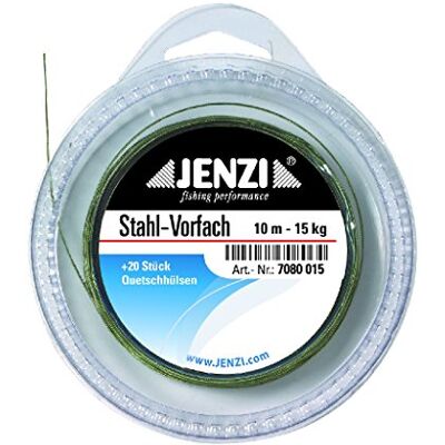 Jenzi Bas de ligne en acier revêtu de nylon pour bricolage 10 m Jenzi Bas de ligne en acier revêtu de nylon pour bricolage 10 m