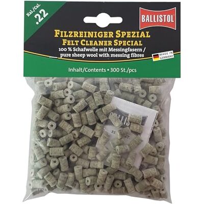 Ballistol Kal 23195 Lot de 22 à 300 nettoyants en feutre pour fusils Ballistol Kal 23195 Lot de 22 à 300 nettoyants en feutre pour fusils