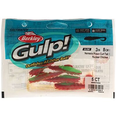 Berkley Gulp! Nemesis Crevette à Queue Roulée - Leurres Souples Berkley Gulp! Nemesis Crevette à Queue Roulée - Leurres Souples