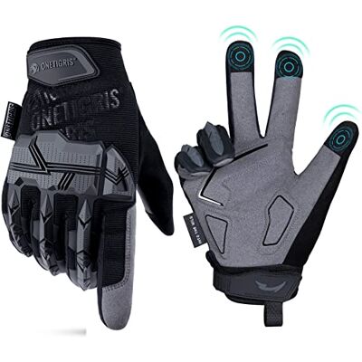 OneTigris Gants tactiques militaires tactiques pour écran tactile Gants de moto Gants d'escalade Pour airsoft paintball Randonnée Chasse Cyclisme (L, noir) OneTigris Gants tactiques militaires tactiques pour écran tactile Gants de moto Gants d'escalade Pour airsoft paintball Randonnée Chasse Cyclisme (L, noir)