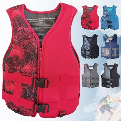 XNEOPP Gilet de pêche à la mouche Réglable Design Durable Polyester pour Rivière Ruisseau Truite Pêcheurs Kayak Aventure Pêche(Red,L) XNEOPP Gilet de pêche à la mouche Réglable Design Durable Polyester pour Rivière Ruisseau Truite Pêcheurs Kayak Aventure Pêche(Red,L)