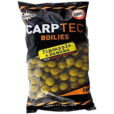 DYNAMITE Bouillettes denses Baits carp-tec Pineapple/Banana 1 kg DYNAMITE Bouillettes denses Baits carp-tec Pineapple/Banana 1 kg