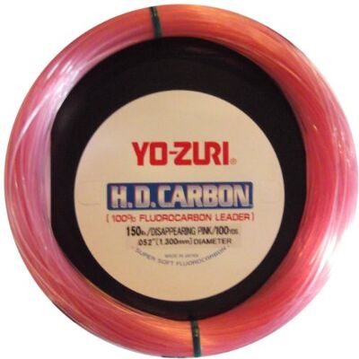Yo-Zuri Fil de préréglage en fluorocarbone HD Rose 27,7 m 45,4 kg Yo-Zuri Fil de préréglage en fluorocarbone HD Rose 27,7 m 45,4 kg