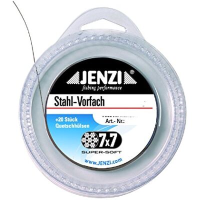 Jenzi Bas de ligne en acier 7 x 7 pour bricolage 5 m Jenzi Bas de ligne en acier 7 x 7 pour bricolage 5 m