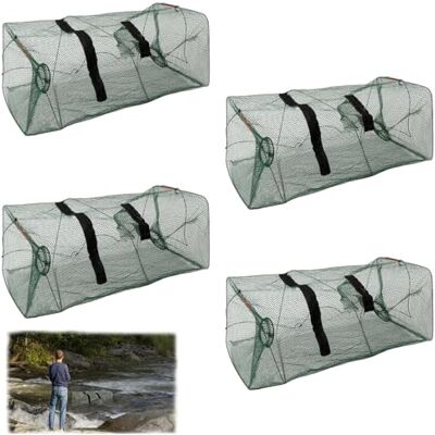 GooDengFull Lot de 4 filets de pêche pour pêche appâts de pêche écrevisses filet de homard filet de pêche filet de pêche filet de pêche pour étang piège à homard filet de pêche filet de pêche filet de chute GooDengFull Lot de 4 filets de pêche pour pêche appâts de pêche écrevisses filet de homard filet de pêche filet de pêche filet de pêche pour étang piège à homard filet de pêche filet de pêche filet de chute