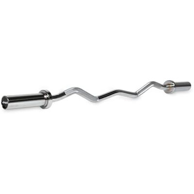 VirtuFit Olympic EZ Curl Bar Barre d'appui Curl 120 cm VirtuFit Olympic EZ Curl Bar Barre d'appui Curl 120 cm