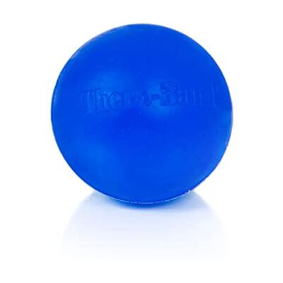 Theraband Balle d'exercice anti-stress pour les mains et les avant-bras, entraînement de résistance des doigts et des avant-bras, motricité, mouvement de distance, bleu, taille unique Theraband Balle d'exercice anti-stress pour les mains et les avant-bras, entraînement de résistance des doigts et des avant-bras, motricité, mouvement de distance, bleu, taille unique