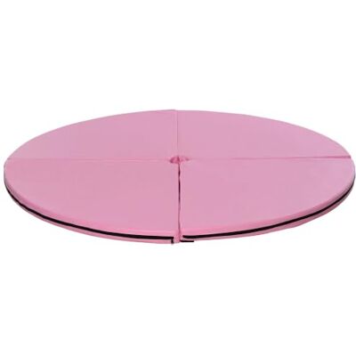 HOMCOM Tapis de pole dance pliable pole dance mat tapis de protection Ø 150 cm épaisseur 5 cm revêtement plastique HOMCOM Tapis de pole dance pliable pole dance mat tapis de protection Ø 150 cm épaisseur 5 cm revêtement plastique