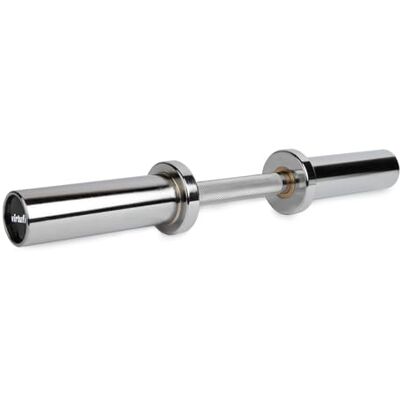 VirtuFit Barre d'haltères olympique courte De barres d'haltères chromées avec filetage Poignées réglables 50 mm chacune VirtuFit Barre d'haltères olympique courte De barres d'haltères chromées avec filetage Poignées réglables 50 mm chacune