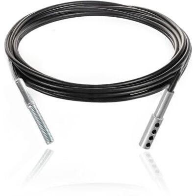 DQ-PP Câble en acier gainé avec boulons filetés et terminal à 4 œillets – 5 mm/6,5 mm – 1,7 m – 7 x 19 – Câble métallique – Câble de gym – Noir – Fitness – 170 cm DQ-PP Câble en acier gainé avec boulons filetés et terminal à 4 œillets – 5 mm/6,5 mm – 1,7 m – 7 x 19 – Câble métallique – Câble de gym – Noir – Fitness – 170 cm