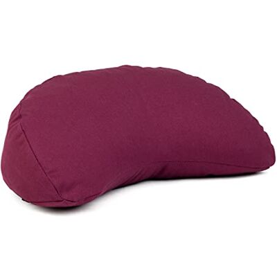 Bodhi Coussin de méditation en demi-lune Coussin de sol pour yoga et Yogi MOND ECO Housse 100 % coton bio Coussin de yoga en forme de demi-lune avec rembourrage en sarrasin Oreiller Bodhi Coussin de méditation en demi-lune Coussin de sol pour yoga et Yogi MOND ECO Housse 100 % coton bio Coussin de yoga en forme de demi-lune avec rembourrage en sarrasin Oreiller
