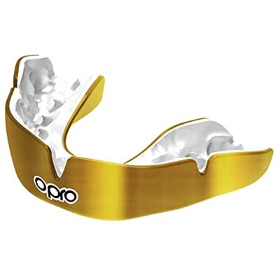 Opro Protège-dents instantané sur mesure avec technologie de ajustement révolutionnaire pour un confort, une protection et un ajustement ultimes pour le rugby, la boxe, le hockey, le MMA (doré, Opro Protège-dents instantané sur mesure avec technologie de ajustement révolutionnaire pour un confort, une protection et un ajustement ultimes pour le rugby, la boxe, le hockey, le MMA (doré,