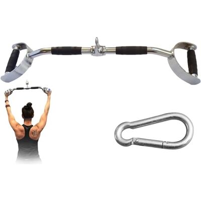 MuscleForge ® Poignée à Une pour Poulie pour l'entraînement des Biceps, triceps, épaules et Dos Musculation Barre de Traction avec poignée en Caoutchouc antidérapante, rotative MuscleForge ® Poignée à Une pour Poulie pour l'entraînement des Biceps, triceps, épaules et Dos Musculation Barre de Traction avec poignée en Caoutchouc antidérapante, rotative