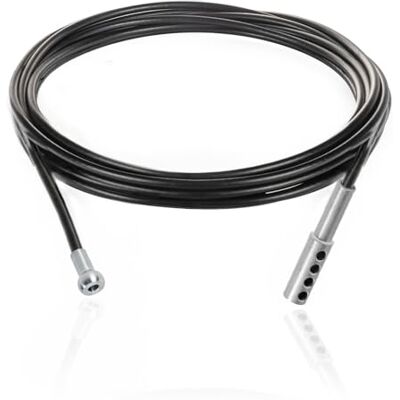 DQ-PP Câble en acier gainé avec terminal à billes et terminal à 4 œillets – 5 mm/6,5 mm – 1,4 m – 7 x 19 – Câble métallique – Câble de gym – Noir – Fitness – 140 cm DQ-PP Câble en acier gainé avec terminal à billes et terminal à 4 œillets – 5 mm/6,5 mm – 1,4 m – 7 x 19 – Câble métallique – Câble de gym – Noir – Fitness – 140 cm