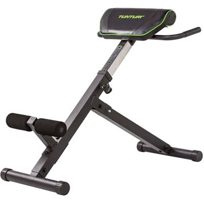 Tunturi Appareil d'entraînement dorsal CT40 Hyperextension Bank, chaise romaine réglable à 7 positions, pliable Tunturi Appareil d'entraînement dorsal CT40 Hyperextension Bank, chaise romaine réglable à 7 positions, pliable