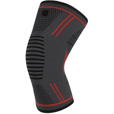 Alksubbm Genouillère élastique en nylon tricoté avec poignée en silicone pour le sport, le fitness, la course à pied, les protections articulaires Alksubbm Genouillère élastique en nylon tricoté avec poignée en silicone pour le sport, le fitness, la course à pied, les protections articulaires