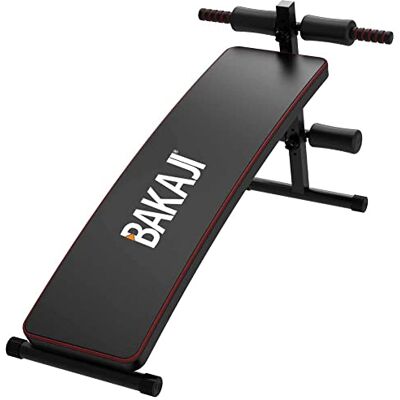 BAKAJI Banc d'outils d'entraînement abdominaux pliable en hauteur réglable, revêtement rembourré en cuir écologique, exercices de fitness à domicile (130 x 45 x 61 cm) BAKAJI Banc d'outils d'entraînement abdominaux pliable en hauteur réglable, revêtement rembourré en cuir écologique, exercices de fitness à domicile (130 x 45 x 61 cm)