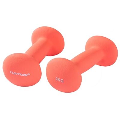 Tunturi Lot de 2 haltères courts avec néoprène 0,5 kg, 1 kg, 1,5 kg, 2 kg, 3 kg, 4 kg, 5 kg Tunturi Lot de 2 haltères courts avec néoprène 0,5 kg, 1 kg, 1,5 kg, 2 kg, 3 kg, 4 kg, 5 kg
