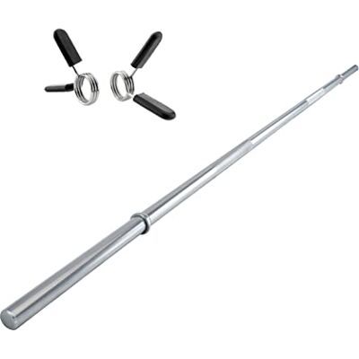 Xtreme Barre d'haltères longue de 30 mm 167 cm 180 cm 200 cm Poignées moletées Support lisse Chromé Fermetures à ressort Qualité studio Xtreme Barre d'haltères longue de 30 mm 167 cm 180 cm 200 cm Poignées moletées Support lisse Chromé Fermetures à ressort Qualité studio