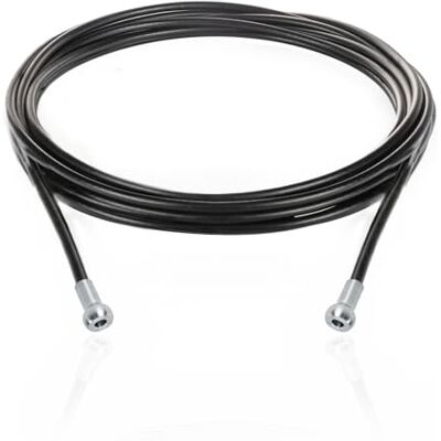 DQ-PP Câble en acier gainé avec terminaux à billes 4/5,2 mm 0,8 m 7 x 19 Câble métallique Câble de gym Noir Fitness 80 cm DQ-PP Câble en acier gainé avec terminaux à billes 4/5,2 mm 0,8 m 7 x 19 Câble métallique Câble de gym Noir Fitness 80 cm